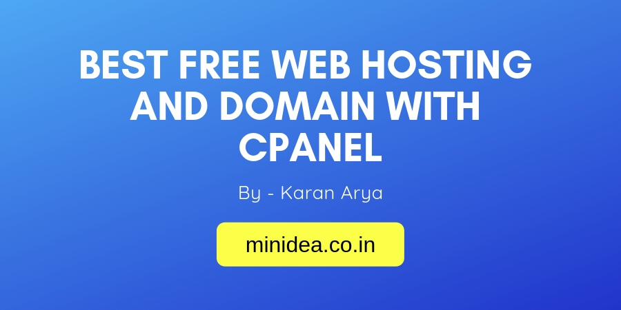 Best Free Web Hosting And Domain With CPanel