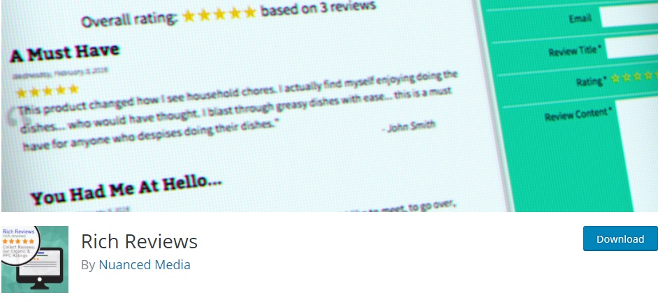 Rich review plugin