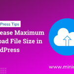 Increase Maximum Upload File Size in WordPress