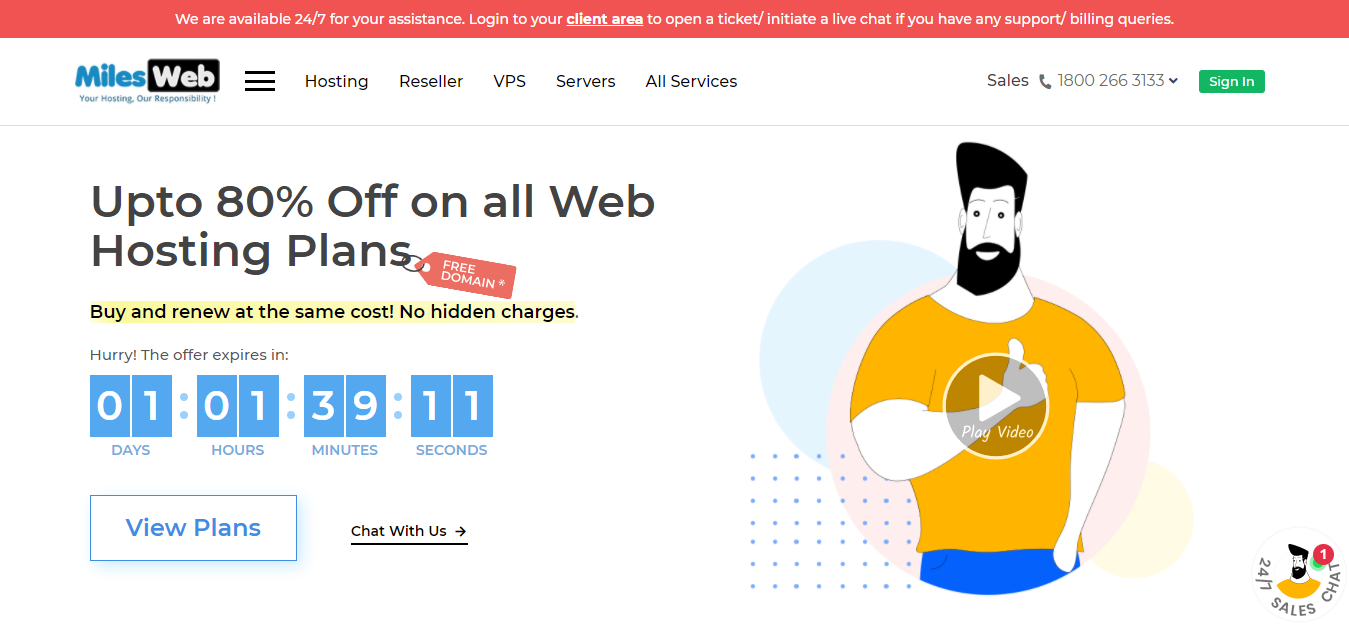 miledweb Best WordPress Hosting in India