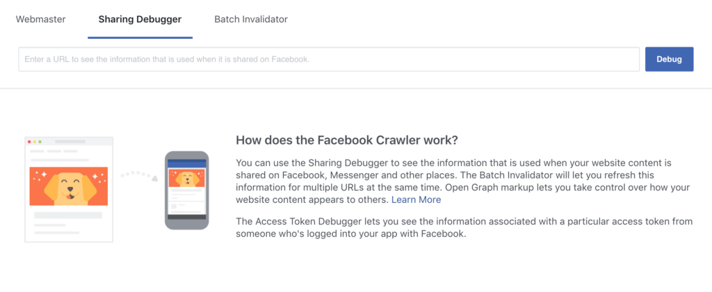 facebook sharing debugger