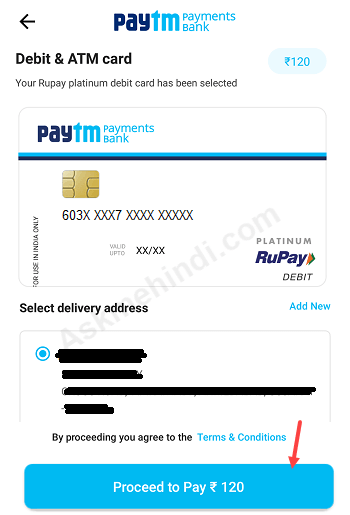 paytm card order