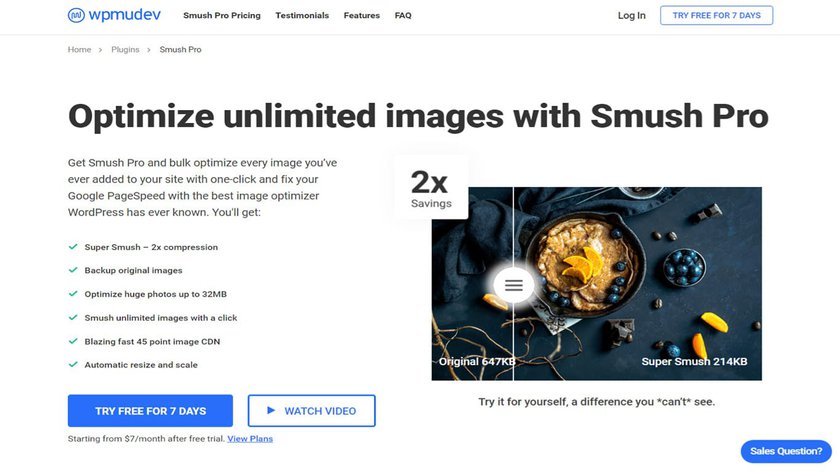 smush image optimizer