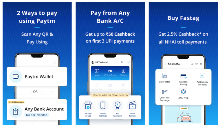 Paytm Best Online Payment Apps in India