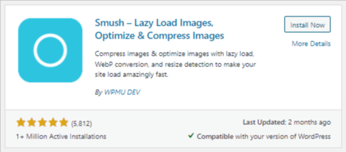 wpsmush image optimize plugin
