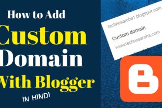 Add custom domain with blogger