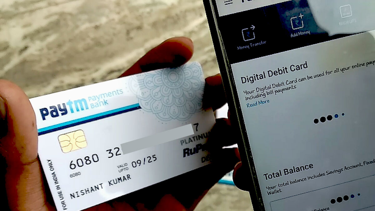 paytm debit card