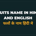 Fruits Name In Hindi And English