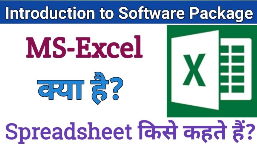What is MS Excel in Hindi
