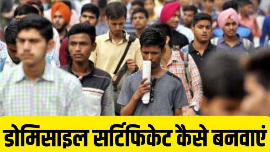 domicile certificate in hindi