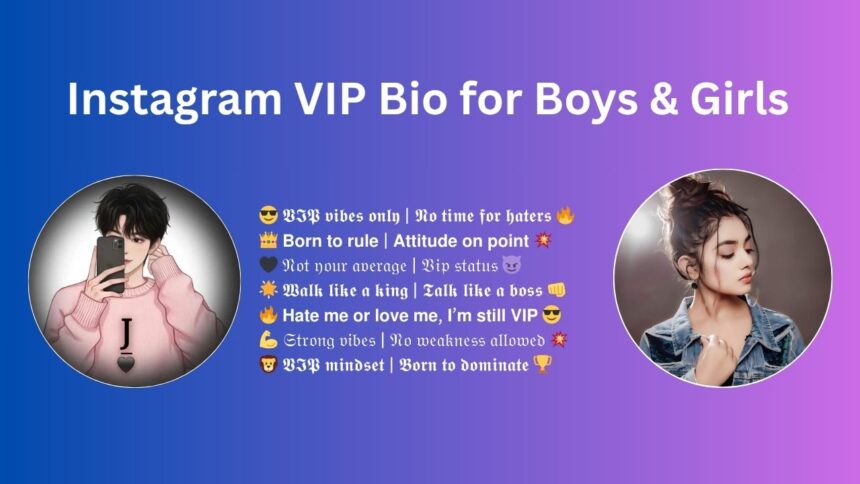 VIP Instagram Bios for Boys